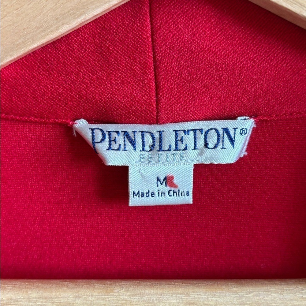 Pendleton Trench Jacket Belted Wool Cardigan Fitt… - image 6